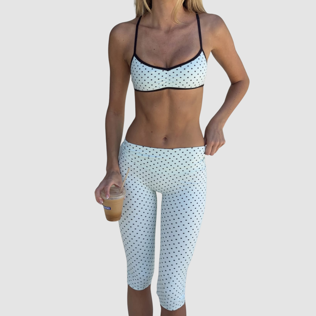 Wholesale Women’s Printed Racerback Tank+Capri Pants Set