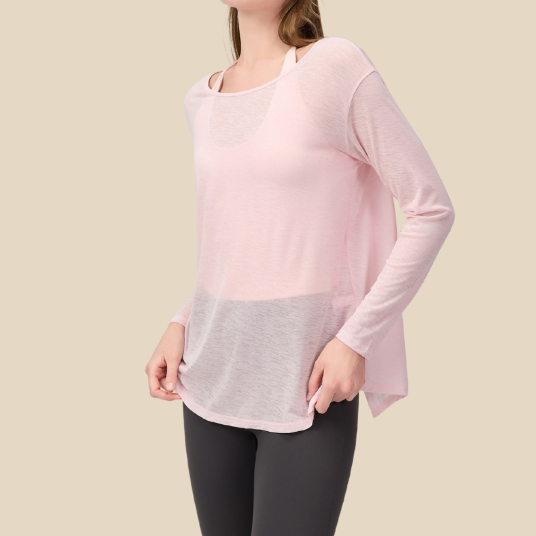 Women's Activewear Loose Breathable Cross-Strap Yoga Top