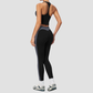 Wholesale Women's Colorblock Bare-Feel Yoga Set Tank Top & Leggings w/ Chest Pad