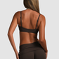 Wholesale Women's Halter Neck Faux Two-Piece Sports Bra with Adjustable Straps (30 days pre-sale)