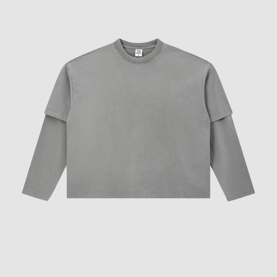 Wholesale Men’s Washed Double-Sleeve Long-Sleeve T-Shirt