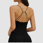 Wholesale spaghetti straps vest with chest pads