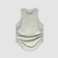 Wholesale Women’s Ruched Washed Tank – Cropped Cotton-Spandex Streetwear Top
