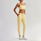 Wholesale Naked-Feel Open-Back Sports Bra & High-Waist Jogger Pants Set – Sculpting Yoga 2-Piece