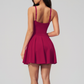 Wholesale Naked Feel Deep V-neckline Tennis Removable Breast Pads Dress