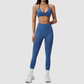 Wholesale Women's Seamless Sports Bra and Leggings Set – Open-Back Yoga Set