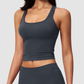 Wholesale Women's I-shape back removable padded tank top