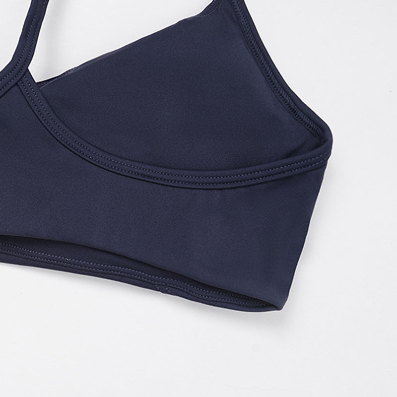 Thin Straps Bra + Butt-Lifting Shorts 2-Piece Set