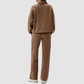 Wholesale Women's Modal Sports Set – Stand-Collar Sweatshirt & Straight-Leg Pants