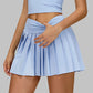 Anti-exposure design pleated skirt