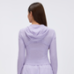Wholesale mesh hooded yoga jacket