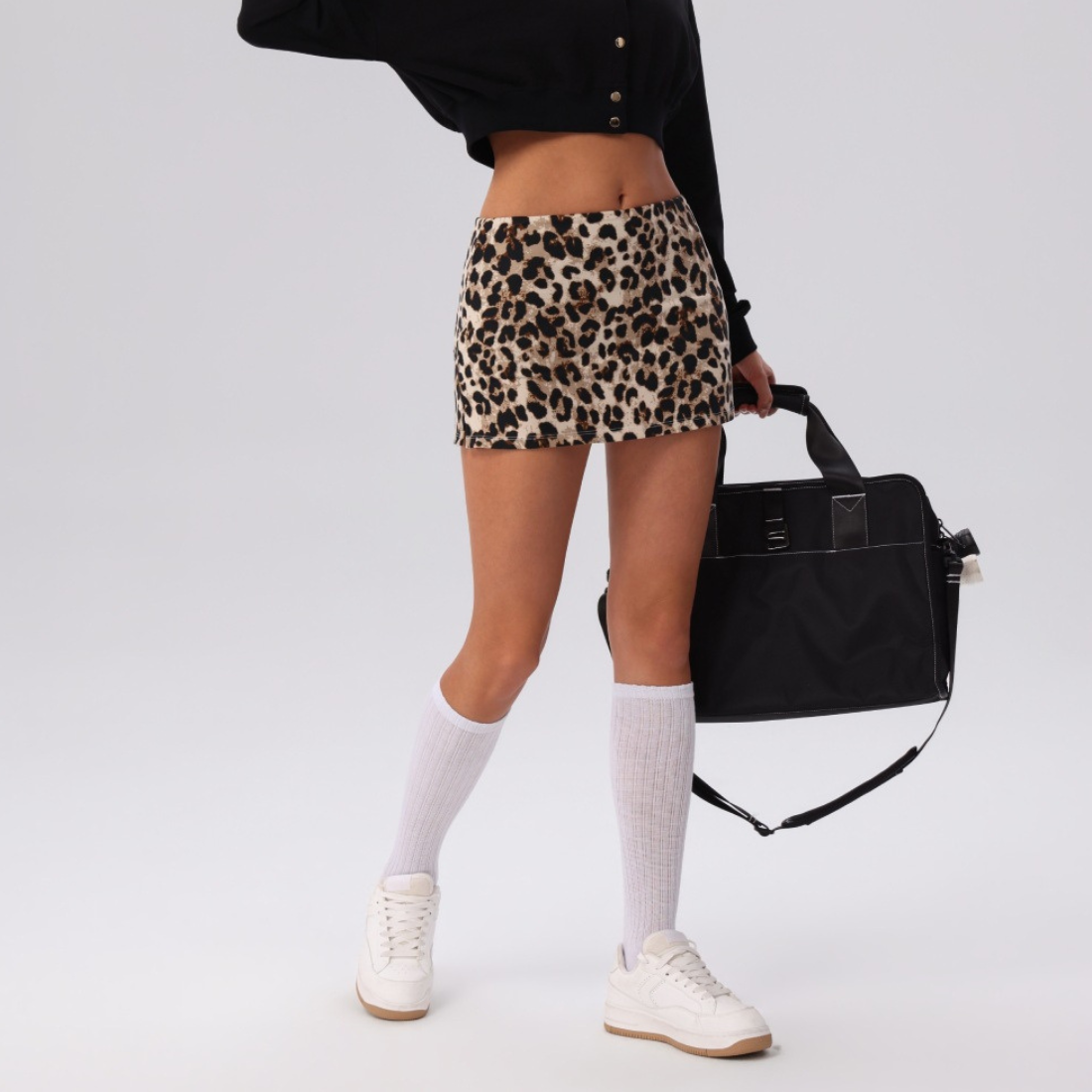 Wholesale Women’s High-Waist Faux Two-Piece Tennis Skirt – Anti-Exposure