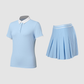 Wholesale Women's POLO Short Sleeve Pleated Skirt Set – 2-Piece Golf Tennis Athletic Outfit