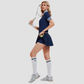 Wholesale New Sports Short Sleeve for Women Slimming High Elastic Fitness POLO Shirt Outdoor Running Tennis Set