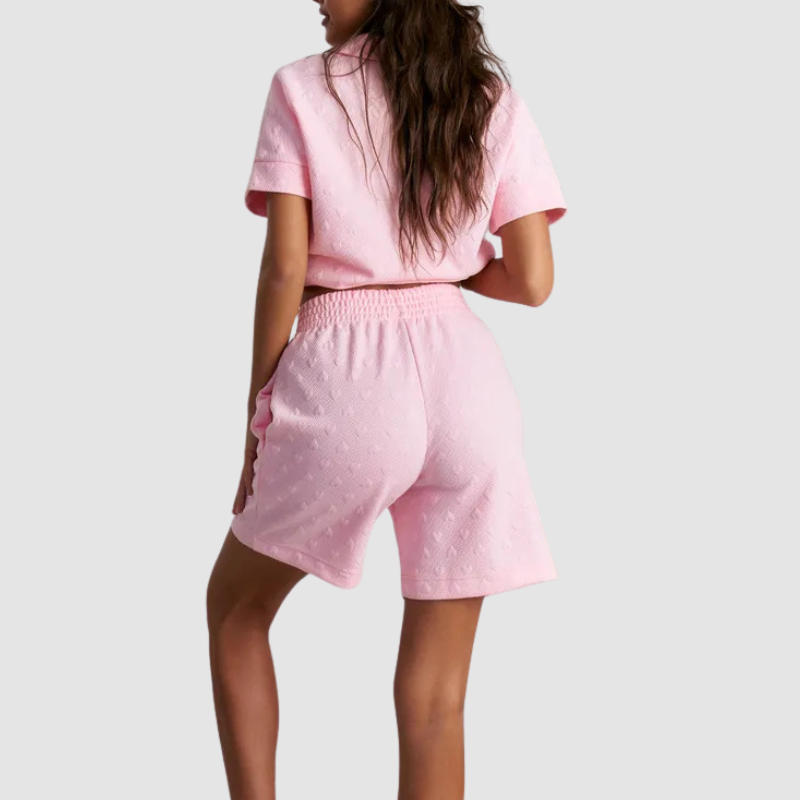 Wholesale Pullover Long-Sleeve Sweatshirt & Shorts Set – Casual Athleisure 2-Piece