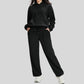 Double-sided fleece loose-fitting sweatshirt and pants set
