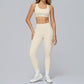 Cross-back sports bra+Hip-lifting leggings 2-PIECE SET
