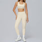 Cross-back sports bra+Hip-lifting leggings 2-PIECE SET