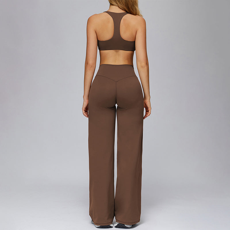 Sports bra+Loose sweatpants 2-piece set