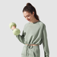 Wholesale Loose Drawstring Round Neck Yoga Sweatshirt