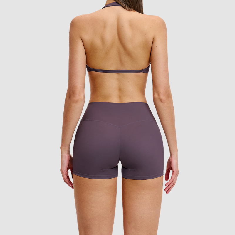 Wholesale thin trap sports bra+shorts 2 | Wonderxfans bulk activewear
