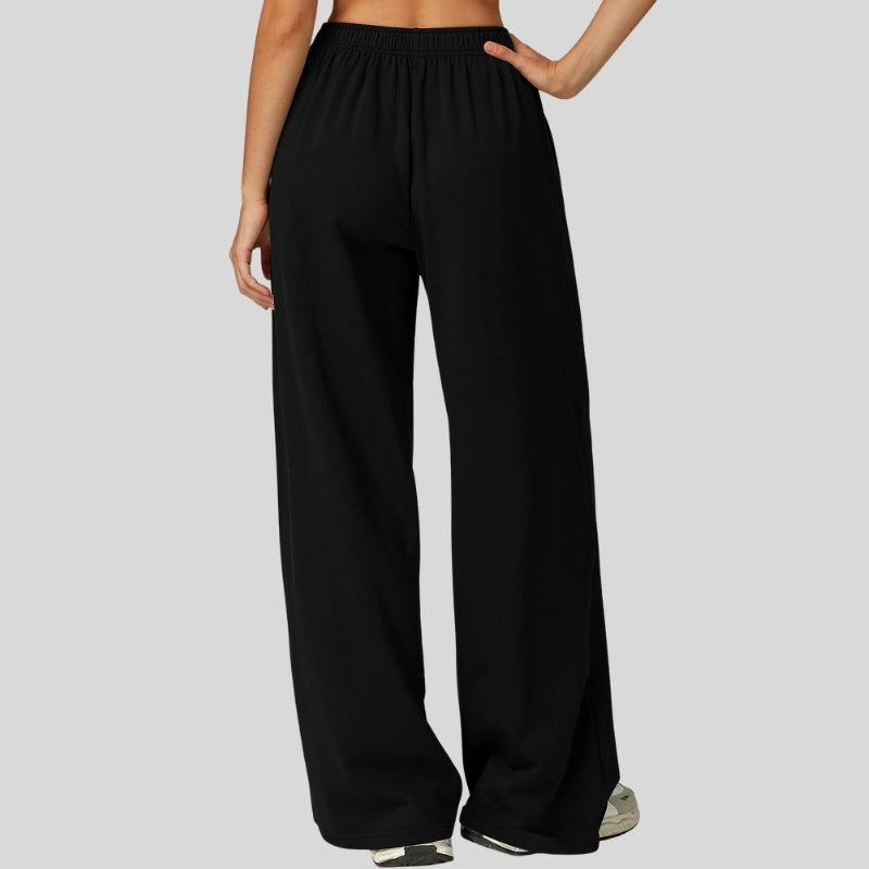 Loose-fitting wide-leg casual sweatpants