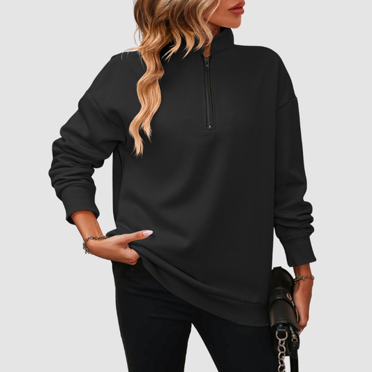 Wholesale Women's Half-Zip Long-Sleeved Sportswear | Wonderxfans bulk activewear