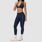 Wholesale Naked-Feel Stripe-Detail Sports Bra & High-Waist Leggings Set – Sculpting Yoga 2-Piece