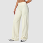 High-waisted wide-leg sweatpants
