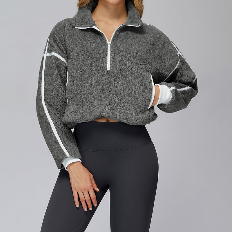 Stand collar windproof sports jacket