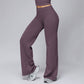 High-waisted wide-leg sweatpants