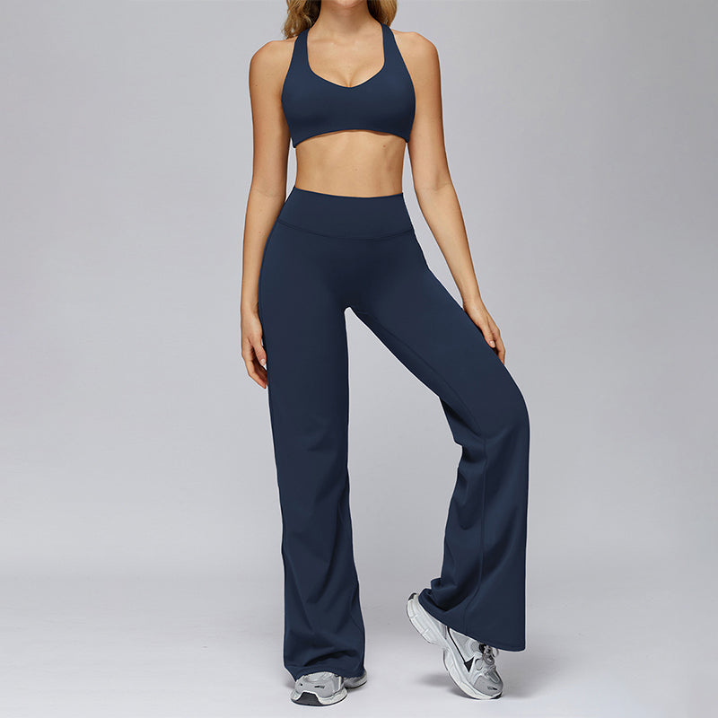 Sports bra+Loose sweatpants 2-piece set