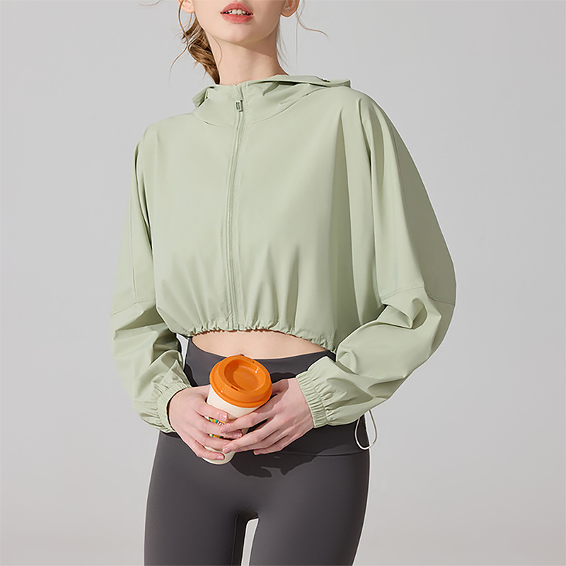 UV resistant outdoor sports long sleeved yoga suit top