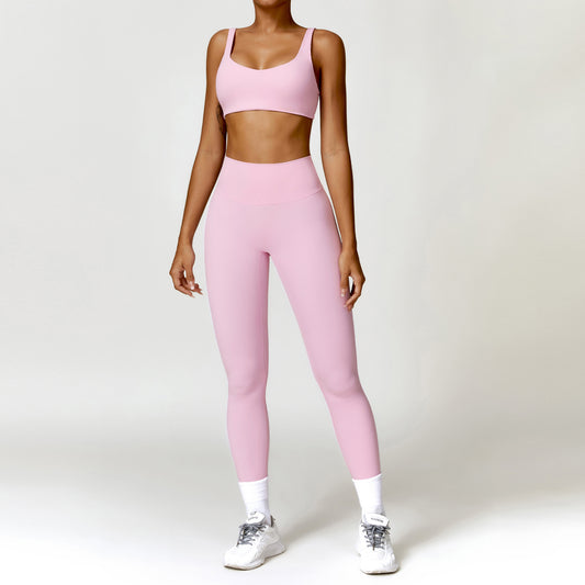 Wholesale Nude Sport bra + high | Wonderxfans bulk activewear