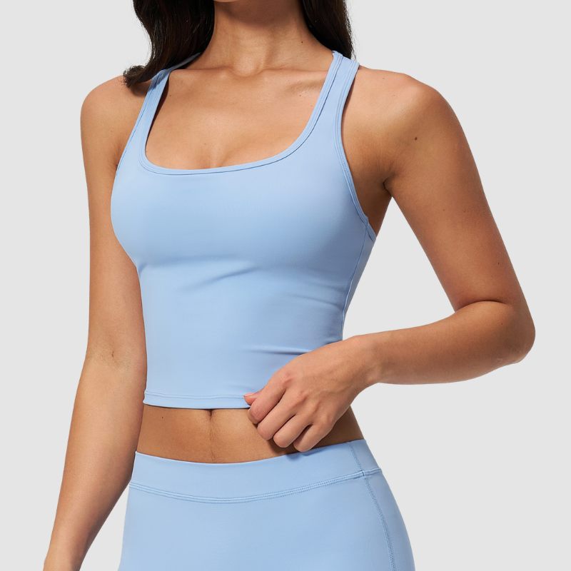 Wholesale Women's I-shape back removable padded tank top