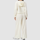 Wholesale Women's UPF50+ Sun Protection Hoodie Jacket + Wide-Leg Pants Set – Colorblock Outdoor Running Sportswear