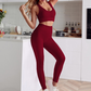 Women's Sports Yoga Bra and Leggings Two-Piece Set
