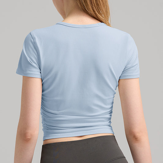 Wholesale yoga sports tee quick dry | Wonderxfans bulk activewear