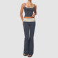 Wholesale Contrast Color High Waist Yoga Set – Tummy Control Fitness Outfit