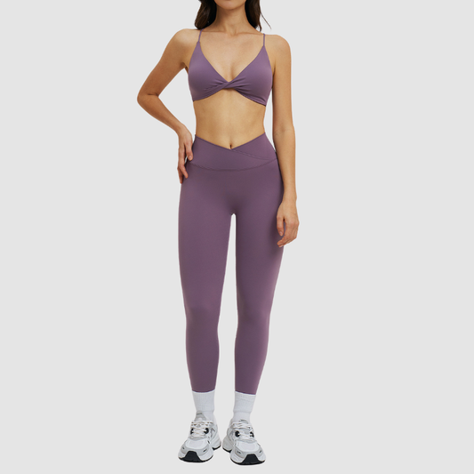 Wholesale sports bras + cross-waist leggings | Wonderxfans bulk activewear