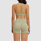 Wholesale thin-strap sports bra + shorts 2-piece set