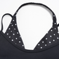 Wholesale Women's Polka Dot & Stripe Yoga Set Halter Neck Sports Bra & Capri Pants w/ Chest Pad