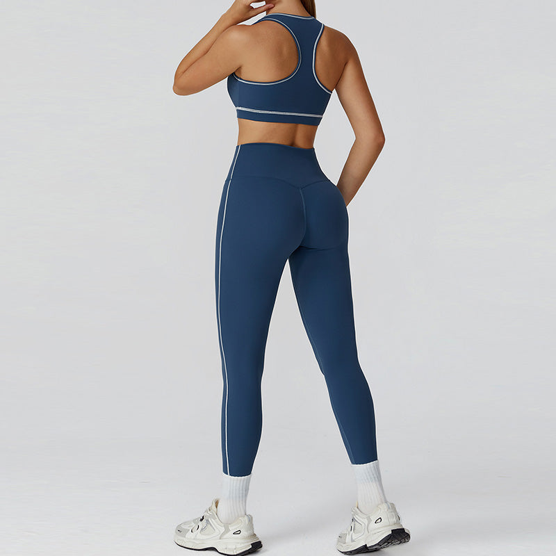 Racerback Sports Bra + high waist leggings 2-piece set