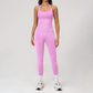 Wholesale Seamless Racerback Tank Top & High-Waist Leggings Set – Quick-Dry Yoga 2-Piece