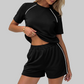Wholesale Women's Short Sleeve T-Shirt & Shorts Casual Athletic Set