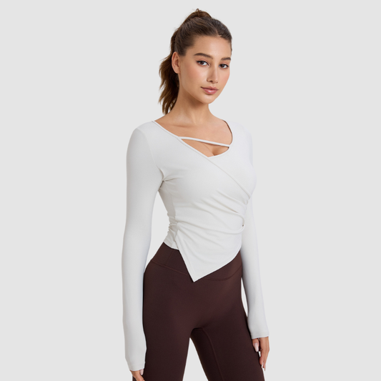 Wholesale Nude Feel Long Sleeve Yoga | Wonderxfans bulk activewear