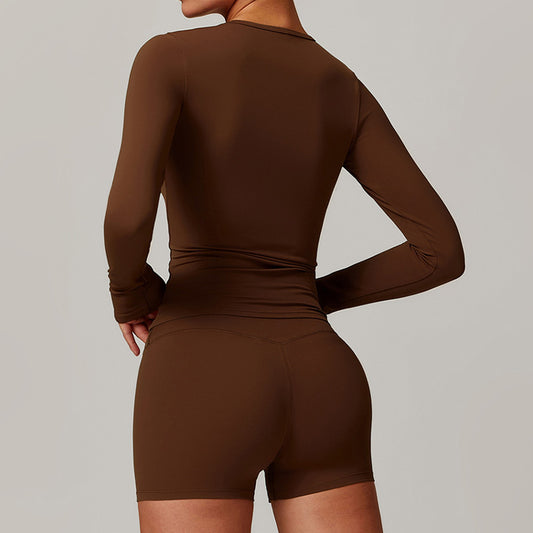 Wholesale Brush long sleeve sports top | Wonderxfans bulk activewear