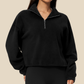 Wholesale Women's Activewear Fleece-Lined Stand-Collar Half-Zip Sweatshirt