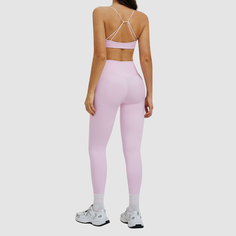 Wholesale sports bras + cross-waist leggings