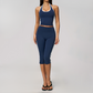 Wholesale Women's Cream-Feel Fleece Sleeveless Vest & High waisted cropped pants Set